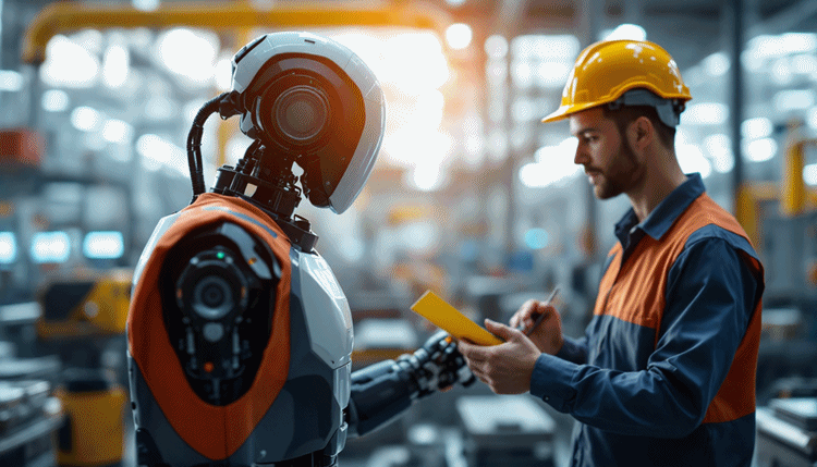 사람과 함께 안전하게 작업하는 최신 협동로봇과 제조 현장 모습