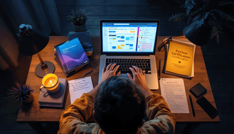 파이썬 자격증 시험 준비와 합격 전략을 위한 체계적인 학습 모습