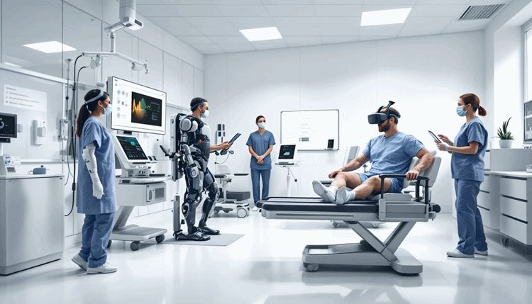 세브란스 재활병원의 다양한 재활로봇 장비와 환자 치료 현장