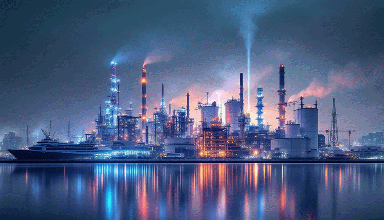 2026년 산업용 로봇이 가동 중인 현대적인 공장 내부 모습