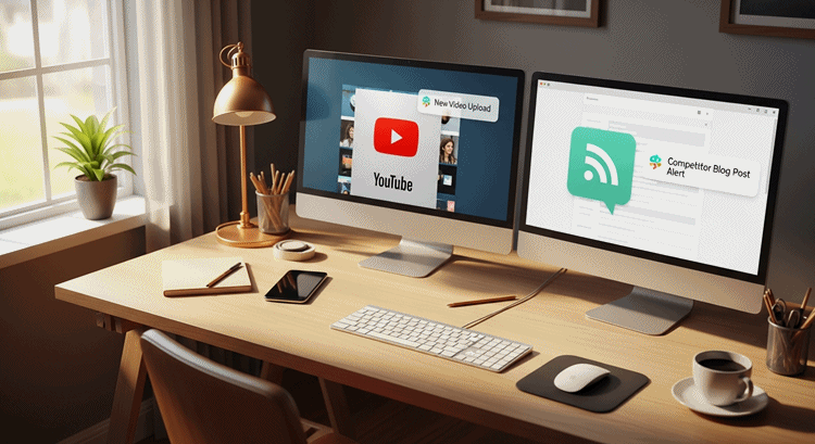 유튜브 알림 자동화 시스템으로 경쟁사 동향을 실시간으로 파악하는 마케터 업무 환경
