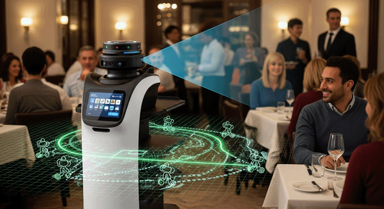 Lidar와 비전 센서 퓨전을 활용한 SLAM 기술로 자율주행하는 서빙로봇의 모습