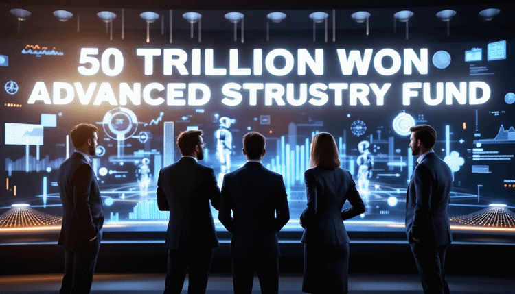 첨단전략산업기금을 통한 로봇 산업 투자 현황을 분석하는 금융 전문가들.